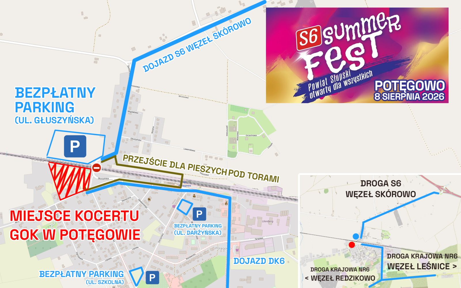 Zdjęcie: Jak dojechać na S6 Summer Fest w Potęgowie