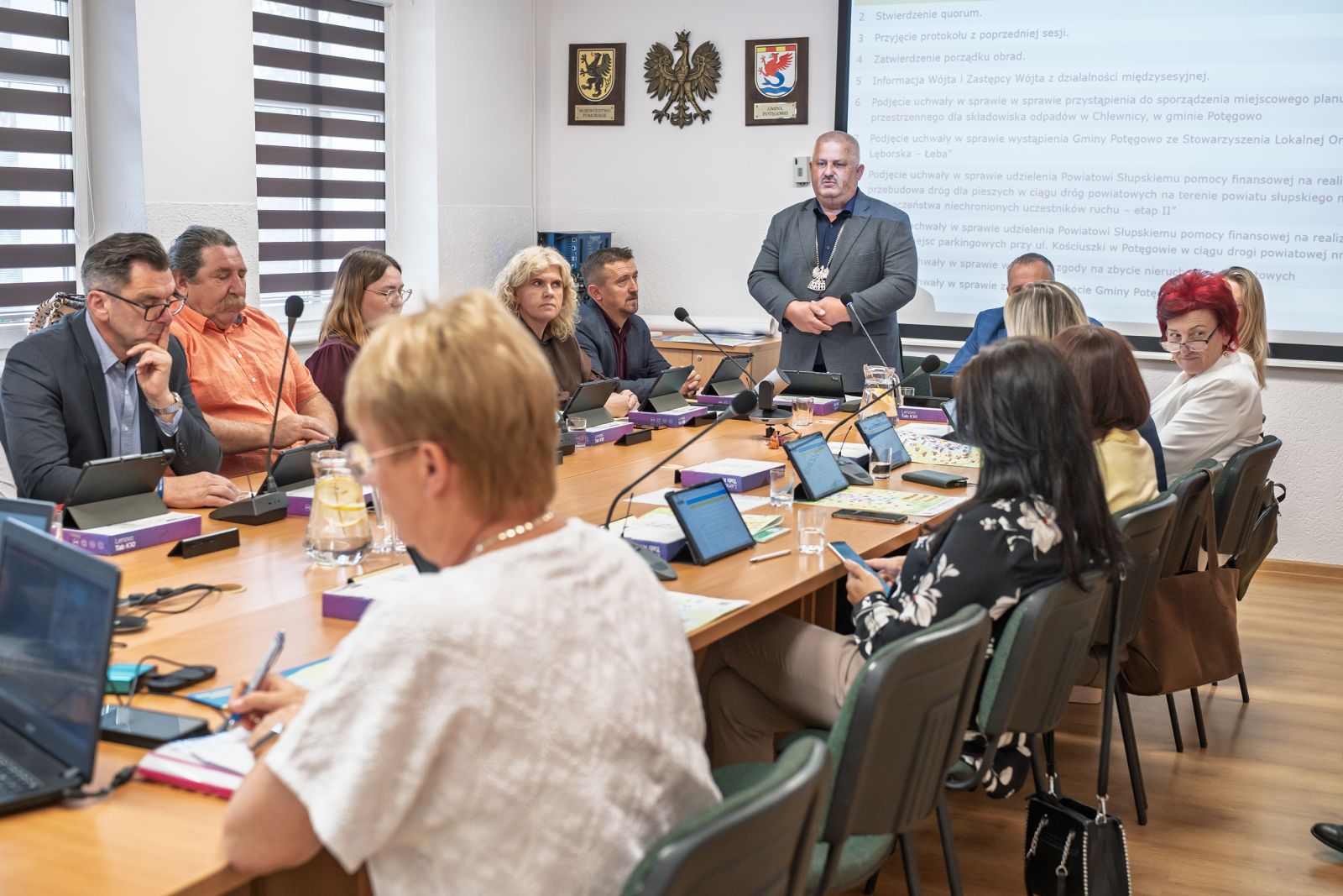 Zdjęcie: XXXI sesja Rady Gminy Potęgowo