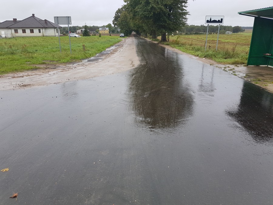 Zdjęcie: Przebudowa drogi gminnej w miejscowości Warcimino - odbiór końcowy