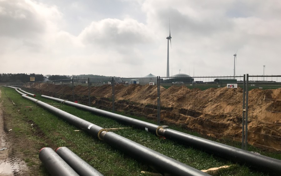 Zdjęcie: Budowa sieci ciepłowniczej wraz z węzłami cieplnymi w Gminie Potęgowo