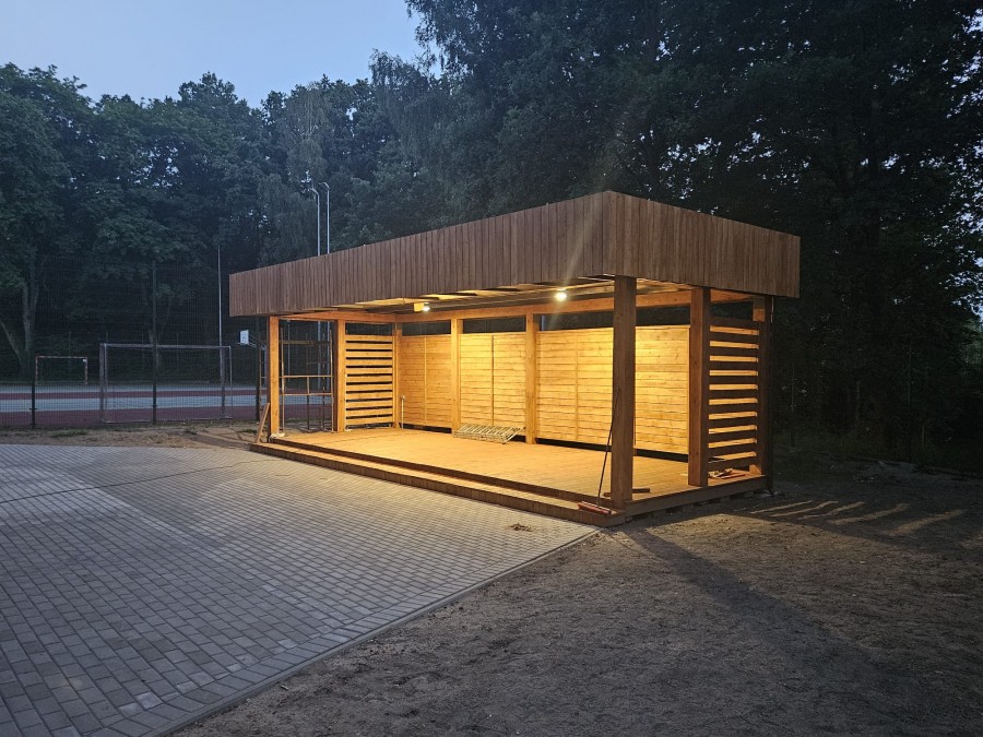 Zdjęcie: Zagospodarowanie terenu przy SP w Łupawie oraz leśnej scieżki edukacyjnej